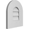 Ekena Millwork Round Top Surface Mount PVC Gable Vent: Non-Functional, w/ 3-1/2"W x 1"P Standard Frame, 12"W x 14"H GVPRT12X1401SN - alternate 3